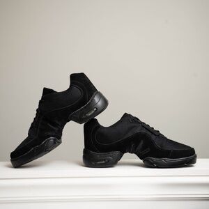 Men's Split Sole Dance‎ Shoes NEW! Boost Mesh Sneakers Leather & Mesh SZ 13.5